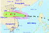 Dự báo hướng di chuyển và vị trí bão số 4 - Ảnh: Trung tâm Dự báo khí tượng thủy văn quốc gia