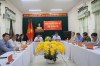 Bí thư Tỉnh ủy, Trưởng Đoàn ĐBQH tỉnh Lê Quang Tùng và các ĐBQH tỉnh tham dự phiên chất vấn tại điểm cầu Quảng Trị