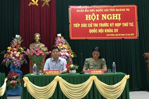 Đoàn ĐBQH tỉnh tiếp xúc cử tri tại xã Linh Trường, huyện Gio Linh