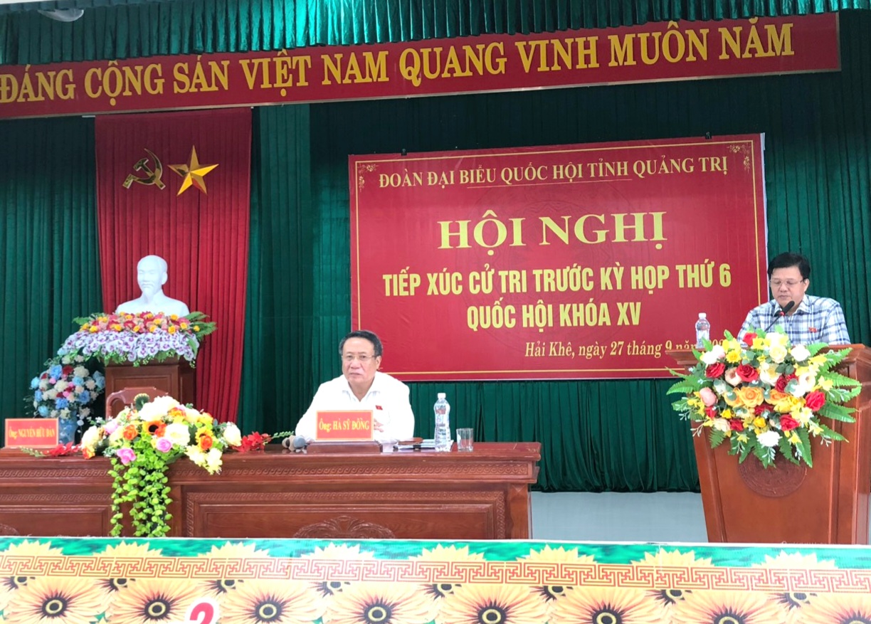 ĐBQH Nguyễn Hữu Đàn báo cáo nội dung dự kiến chương trình kỳ họp