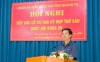 Bí thư Tỉnh ủy, Trưởng Đoàn ĐBQH tỉnh Lê Quang Tùng phát biểu tiếp thu, giải trình tại Hội nghị