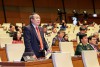 Ủy viên ỦY ban TCNS của Quốc hội, Phó chủ tịch Thường trực UBND tỉnh Hà Sỹ Đồng phát biểu tại phiên thảo luận