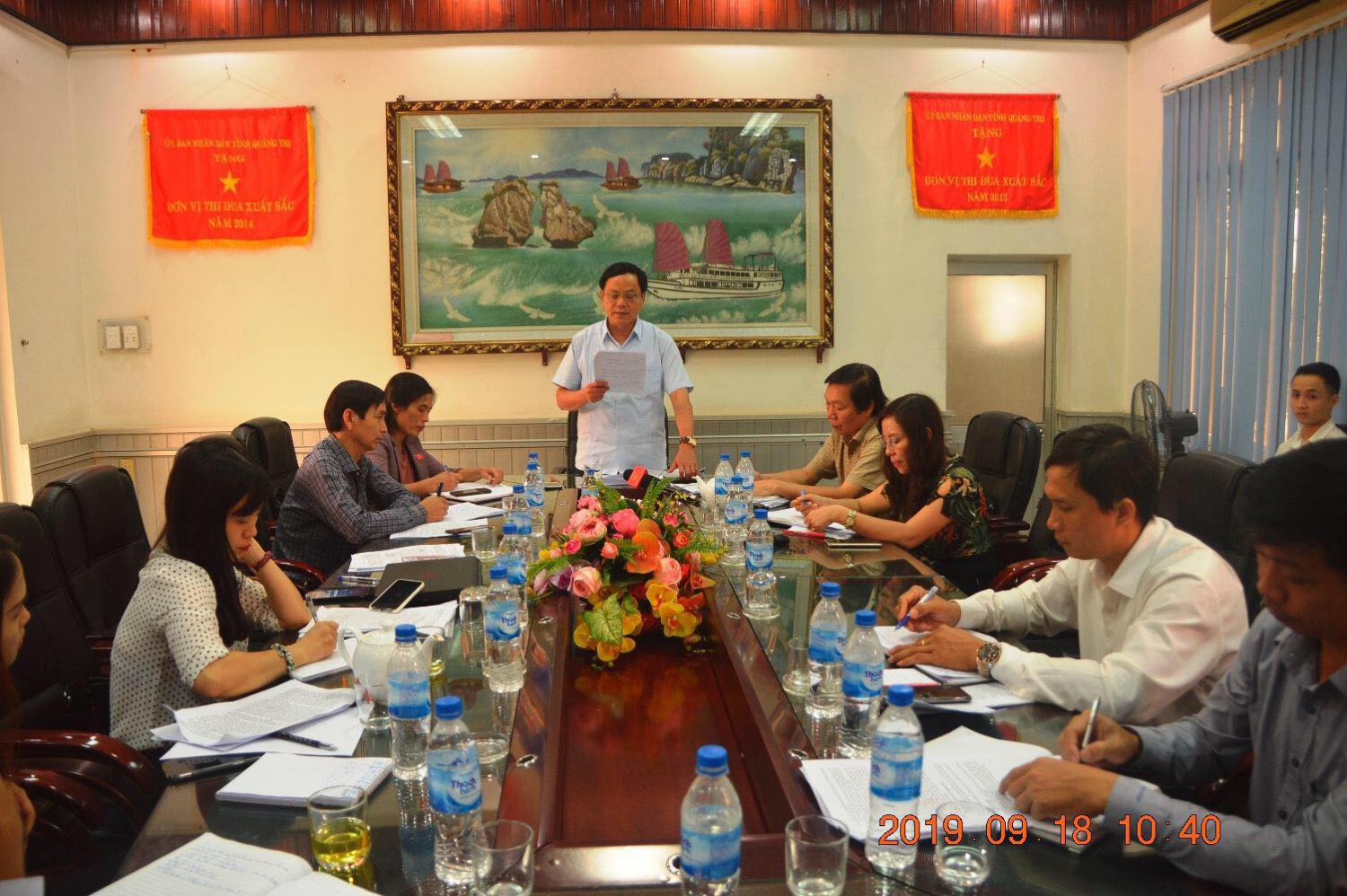 Đoàn giám sát làm việc với UBND huyện Hải Lăng