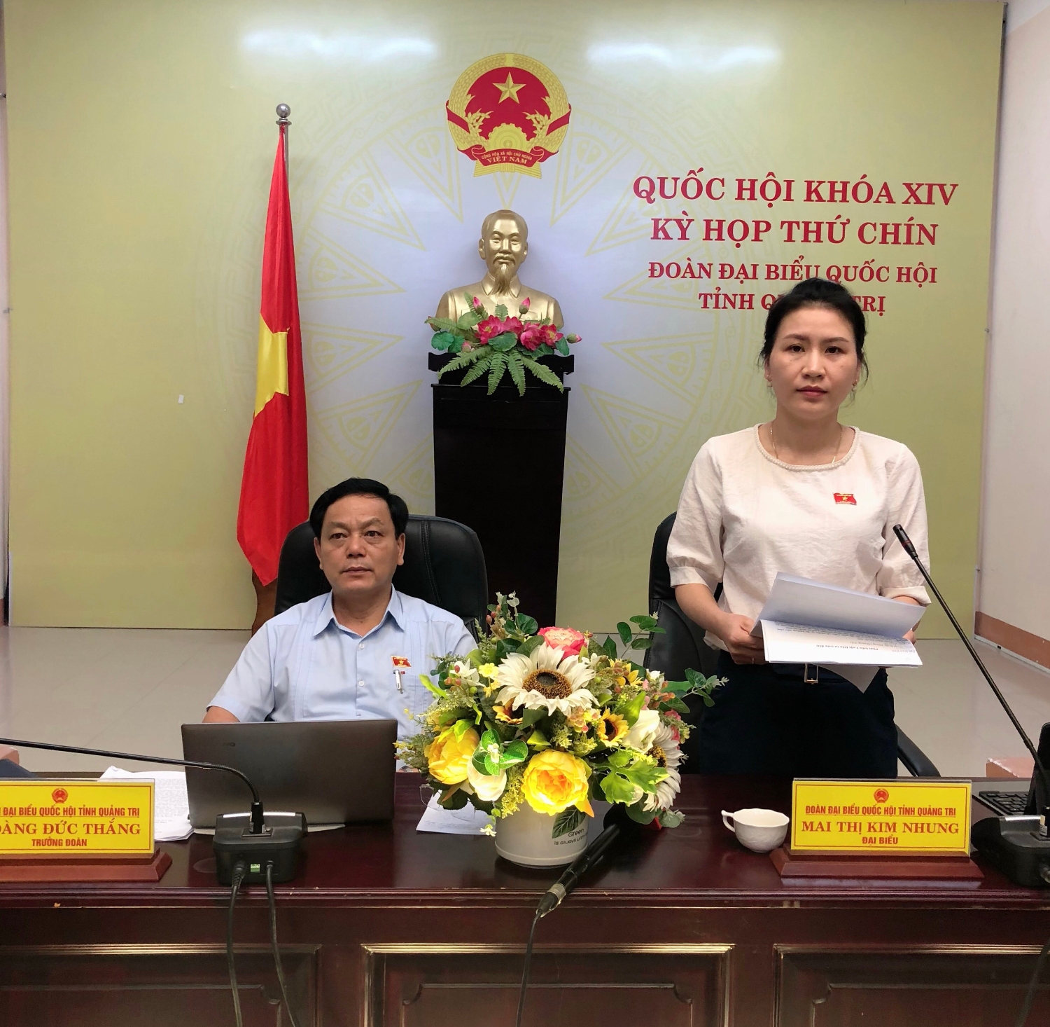 Đại biểu Quốc hội Mai Thị Kim Nhung góp ý vào dự án Luật Thanh niên (sửa đổi)