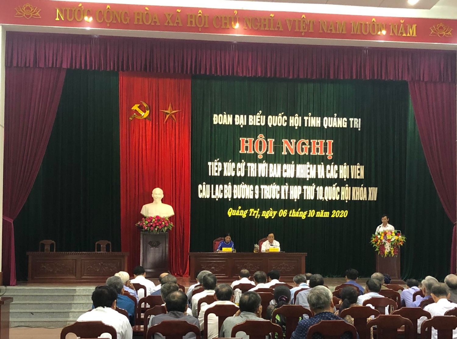 Đoàn ĐBQH tỉnh Quảng Trị tiếp xúc cử tri với Chủ nhiệm và hội viên CLB đường 9