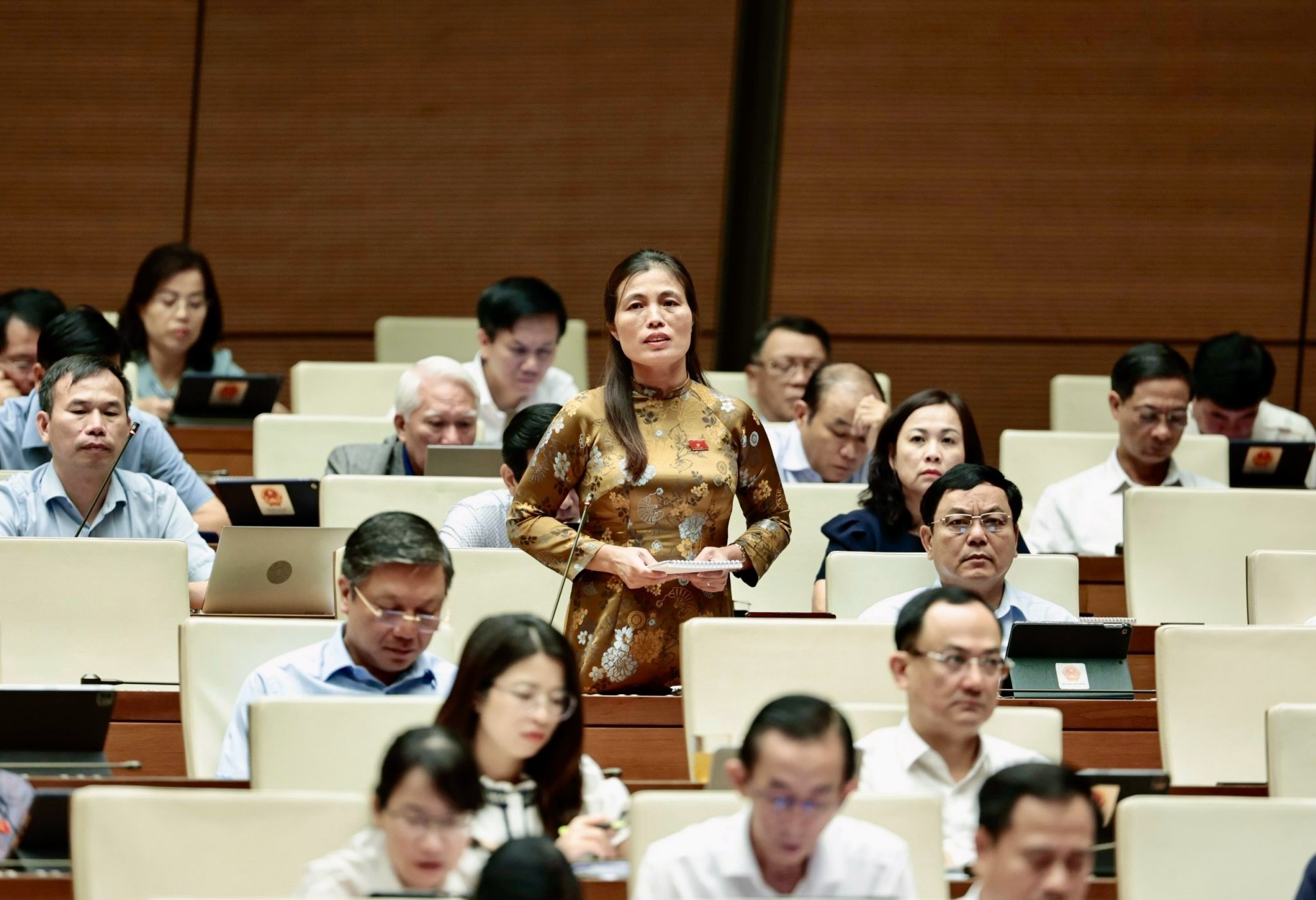 ĐBQH Hồ Thị Minh, Phó Trưởng Ban Dân tộc tỉnh chất vấn Bộ trưởng Bộ Tài nguyên và Môi trường